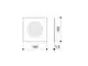Fränkische Designgitter mit geometrischem Muster, in rechteckiger Form dargestellt. Maße sind nicht spezifiziert. Detailansicht der Struktur.